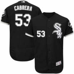 Mens Majestic Chicago White Sox 53 Melky Cabrera Black Flexbase Authentic Collection MLB Jersey