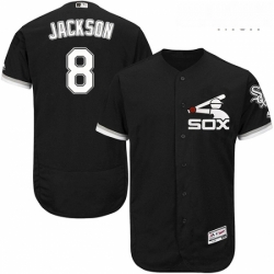 Mens Majestic Chicago White Sox 8 Bo Jackson Authentic Black Alternate Home Cool Base MLB Jersey