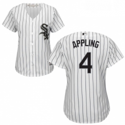 Womens Majestic Chicago White Sox 4 Luke Appling Authentic White Home Cool Base MLB Jersey