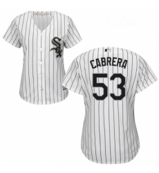 Womens Majestic Chicago White Sox 53 Welington Castillo Replica White Home Cool Base MLB Jersey 