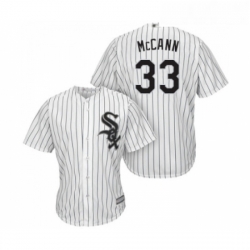 Youth Chicago White Sox 33 James McCann Replica White Home Cool Base Baseball Jersey 