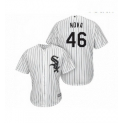 Youth Chicago White Sox 46 Ivan Nova Replica White Home Cool Base Baseball Jersey 