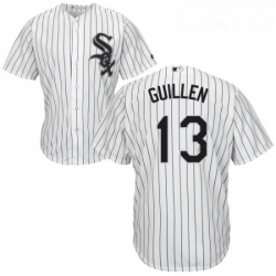 Youth Majestic Chicago White Sox 13 Ozzie Guillen Replica White Home Cool Base MLB Jersey