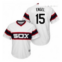 Youth Majestic Chicago White Sox 15 Adam Engel Authentic White 2013 Alternate Home Cool Base MLB Jersey 