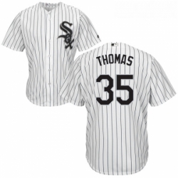 Youth Majestic Chicago White Sox 35 Frank Thomas Authentic White Home Cool Base MLB Jersey