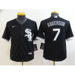 Youth Nike Chicago White Sox 7 Tim Anderson Black Alternate Stitched Baseball Jersey