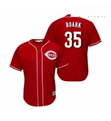 Mens Cincinnati Reds 35 Tanner Roark Replica Red Alternate Cool Base Baseball Jersey 