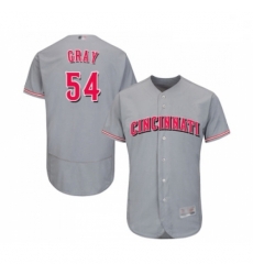 Mens Cincinnati Reds 54 Sonny Gray Grey Road Flex Base Authentic Collection Baseball Jersey