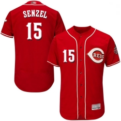 Reds 15 Nick Senzel Red Flexbase Authentic Collection Stitched Baseball Jersey