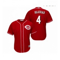 Youth Cincinnati Reds 4 Jose Iglesias Replica Red Alternate Cool Base Baseball Jersey 