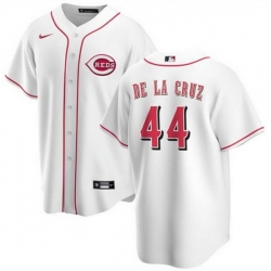 Youth Cincinnati Reds 44 Elly De La Cruz White Stitched Baseball Jersey