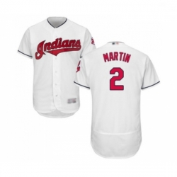 Mens Cleveland Indians 2 Leonys Martin White Home Flex Base Authentic Collection Baseball Jersey