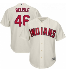 Youth Majestic Cleveland Indians 46 Matt Belisle Authentic Cream Alternate 2 Cool Base MLB Jersey 