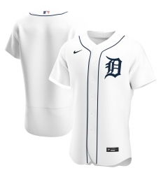 Men Detroit Tigers Men Nike White Home 2020 Flex Base Official Team MLB Jersey