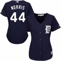 Womens Majestic Detroit Tigers 44 Daniel Norris Replica Navy Blue Alternate Cool Base MLB Jersey