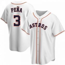 Men Houston Astros 3 Jeremy Pe F1a White Cool Base Stitched Jersey