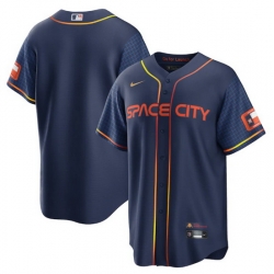 Men Houston Astros Blank 2022 Navy City Connect Cool Base Stitched jersey