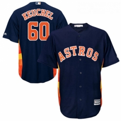 Mens Majestic Houston Astros 60 Dallas Keuchel Replica Navy Blue Alternate Cool Base MLB Jersey