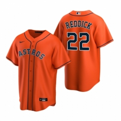 Mens Nike Houston Astros 22 Josh Reddick Orange Alternate Stitched Baseball Jerse