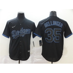 Dodgers 35 Cody Bellinger Black Shadow 2020 Nike Cool Base Jersey