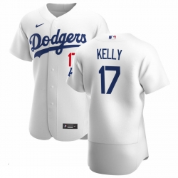 Men Los Angeles Dodgers 17 Joe Kelly Men Nike White Home 2020 Flex Base Player MLB Jersey