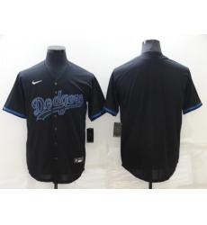 Men Los Angeles Dodgers Blank Black Cool Base Stitched Baseball Jerse