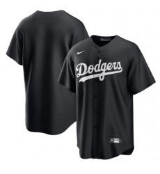 Men Los Angeles Dodgers Blank Black Cool Base Stitched Baseball Jersey