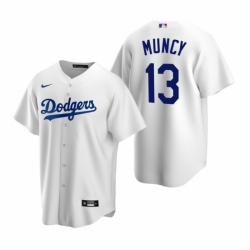 Mens Nike Los Angeles Dodgers 13 Max Muncy White Home Stitched Baseball Jersey