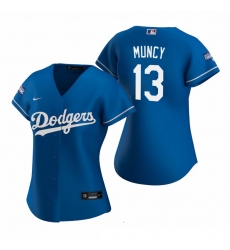 Women Los Angeles Dodgers 13 Max Muncy Royal 2020 World Series Champions Replica Jersey