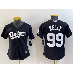 Women Los Angeles Dodgers 99 Joe Kelly Black Stitched Jersey