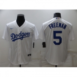 Youth Los Angeles Dodgers #5 Freddie Freeman White Stitched Baseball Jersey