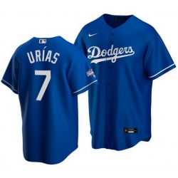 Youth Los Angeles Dodgers 7 Julio Urias Blue 2020 World Series Champions Home Patch Stitched Baseball Jersey