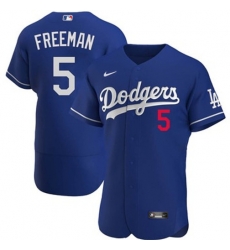 Youth Los Angeles Dodgers Freddie Freeman #5 Blue Flex Base 2024 Home Stitched Jersey