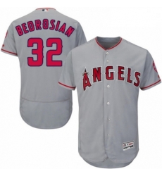 Mens Majestic Los Angeles Angels of Anaheim 32 Cam Bedrosian Grey Road Flex Base Authentic Collection MLB Jersey