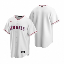 Mens Nike Los Angeles Angels Blank White Home Stitched Baseball Jersey