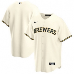 Men Milwaukee Brewers Nike White Blank Jersey