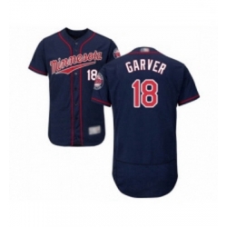 Mens Minnesota Twins 18 Mitch Garver Navy Blue Alternate Flex Base Authentic Collection Baseball Jersey