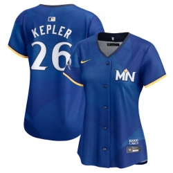 Women Minnesota Twins 26 Max Kepler Royal 2024 City Connect Limited Stitched Baseball Jersey
