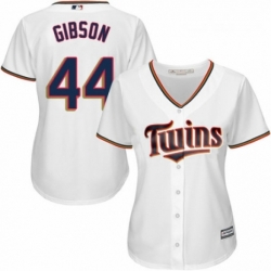 Womens Majestic Minnesota Twins 44 Kyle Gibson Replica White Home Cool Base MLB Jersey 