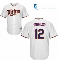 Youth Majestic Minnesota Twins 12 Jake Odorizzi Replica White Home Cool Base MLB Jersey 