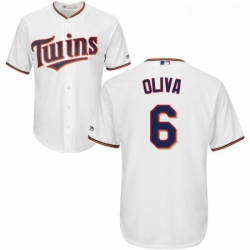 Youth Majestic Minnesota Twins 6 Tony Oliva Replica White Home Cool Base MLB Jersey