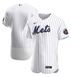 Men New York Mets Men Nike White Home 2020 Flex Base Official Team MLB Jersey