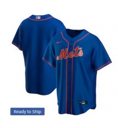 Men New York Mets Nike Blue Blank Jersey