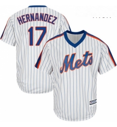 Mens Majestic New York Mets 17 Keith Hernandez Replica White Alternate Cool Base MLB Jersey