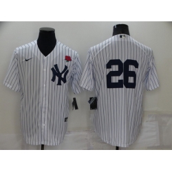 Men New York Yankees 26 DJ LeMahieu White Cool Base Stitched Baseball Jerseys