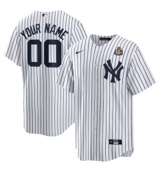 Men New York Yankees Active Player Custom White 2024 World Series Cool Base Stitched Baseball Jersey