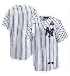 Men New York Yankees Blank White 2024 World Series Cool Base Stitched Baseball Jersey