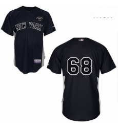 Mens Majestic New York Yankees 68 Dellin Betances Replica Black GMS The Boss MLB Jersey