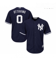 Mens New York Yankees 0 Adam Ottavino Replica Navy Blue Alternate Baseball Jersey 