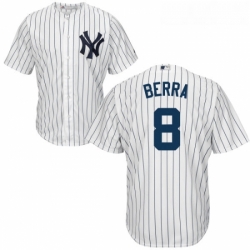 Youth Majestic New York Yankees 8 Yogi Berra Authentic White Home MLB Jersey